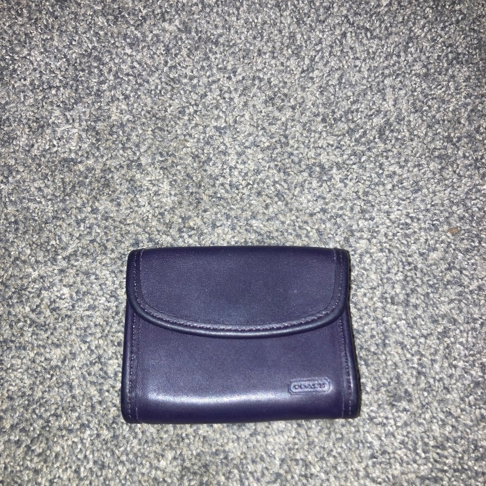 Vintage Coach Purple Wallet